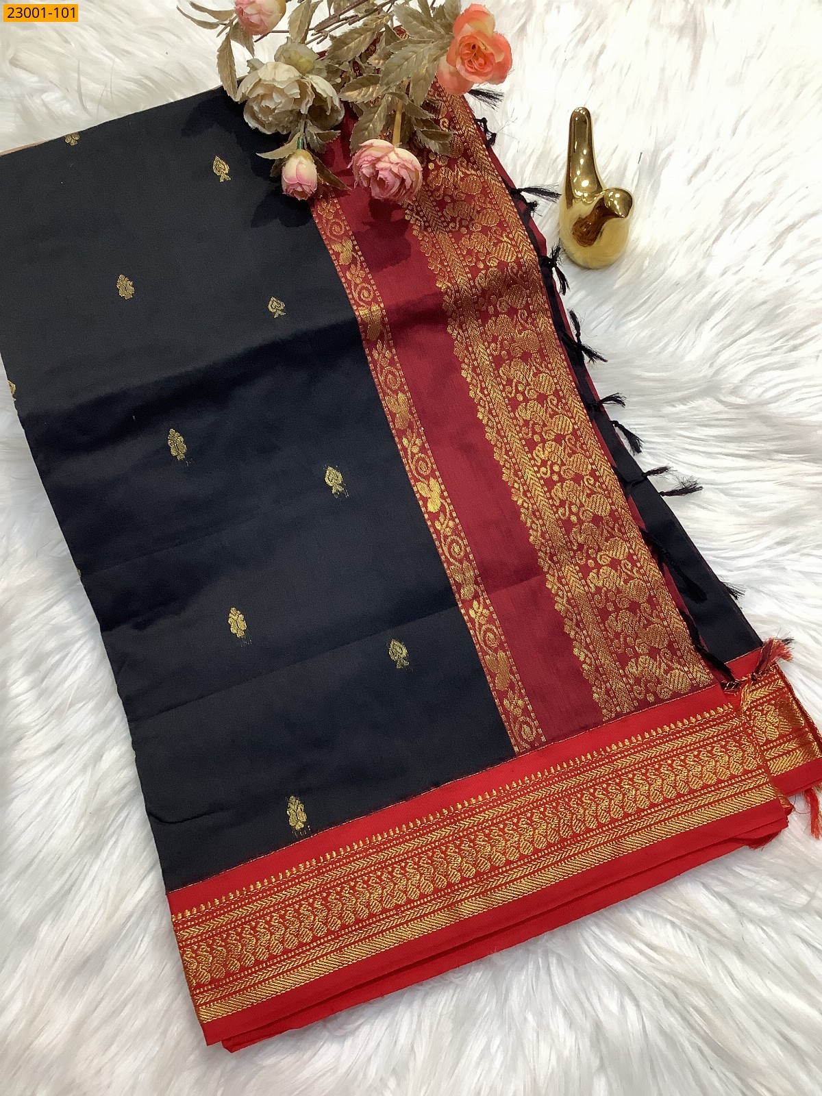 Black Kalyani Cotton Sarees