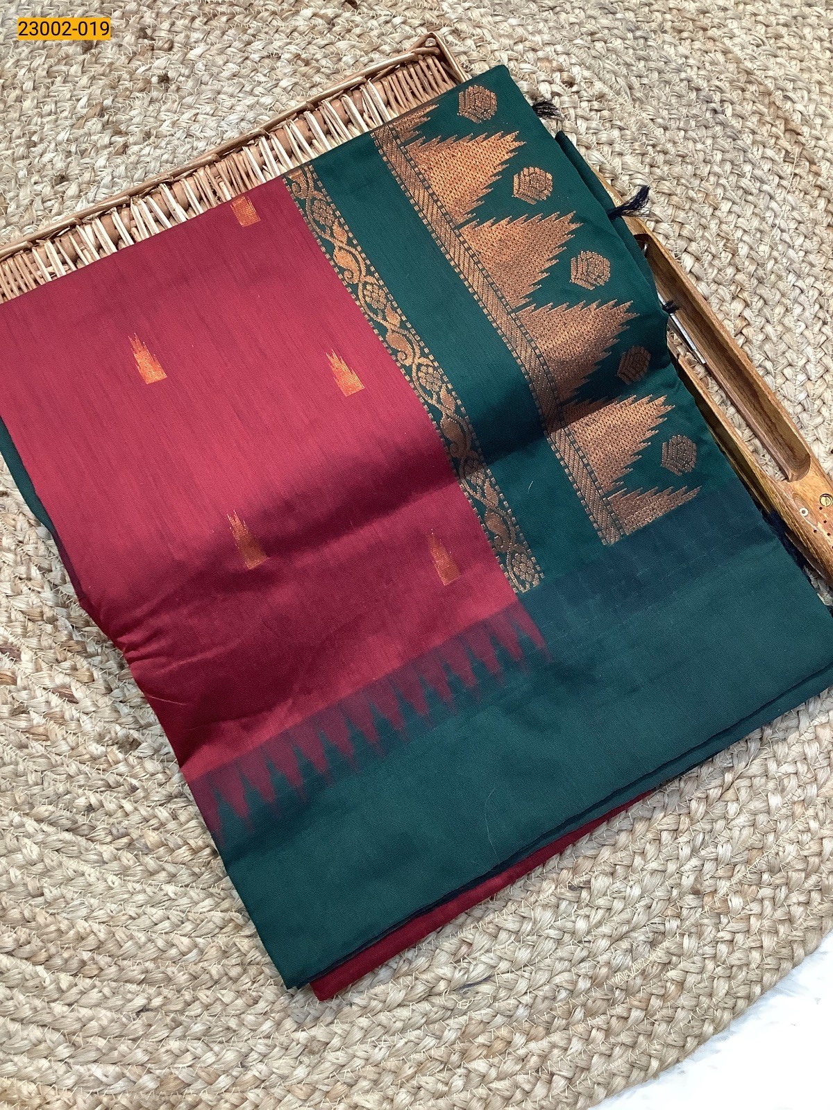 Red Kalyani Cotton Sarees