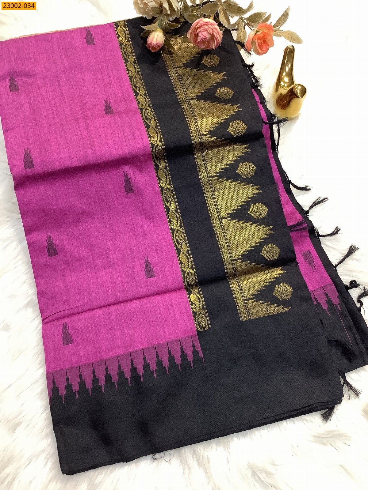 Purple Kalyani cotton sarees