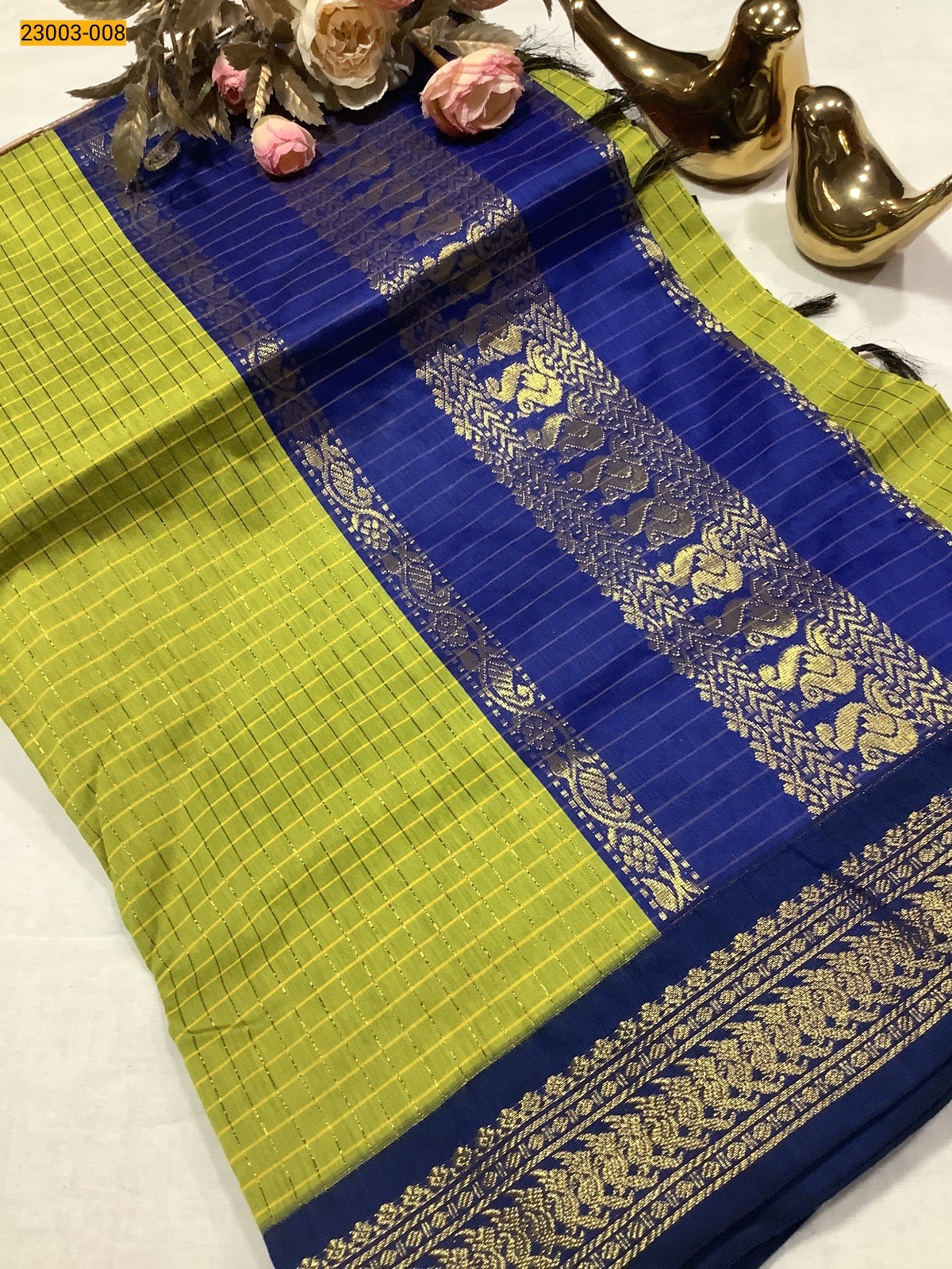 Kalyani Cotton checked Sarees