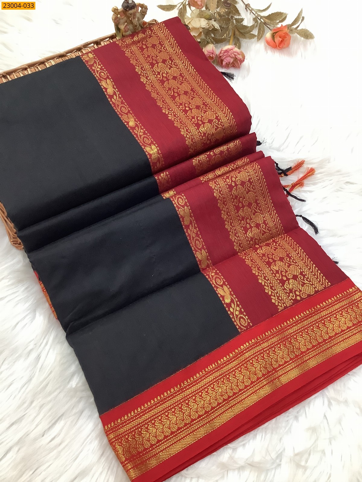 Black Kalyani Cotton Sarees