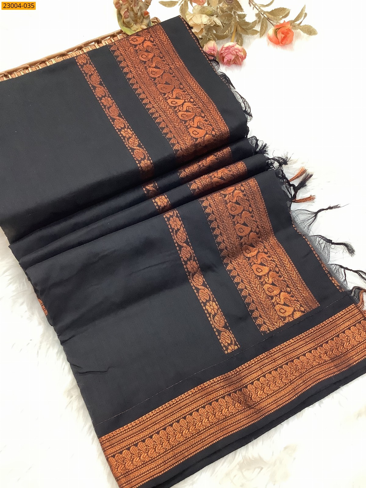Black Kalyani Cotton Sarees