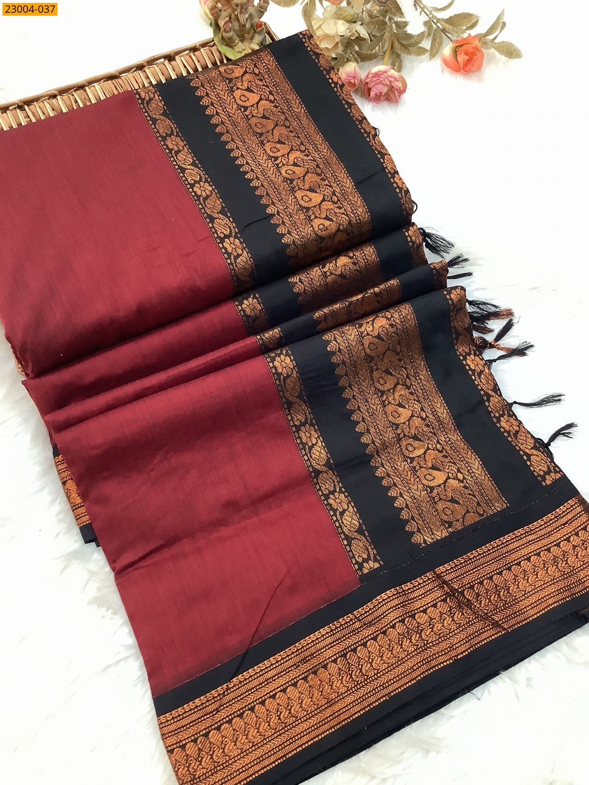 Maroon Kalyani Cotton Sarees