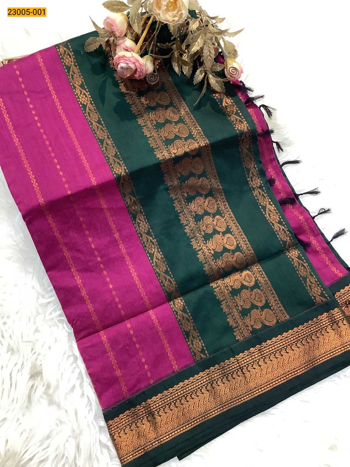 Pink Kalyani Cotton Sarees