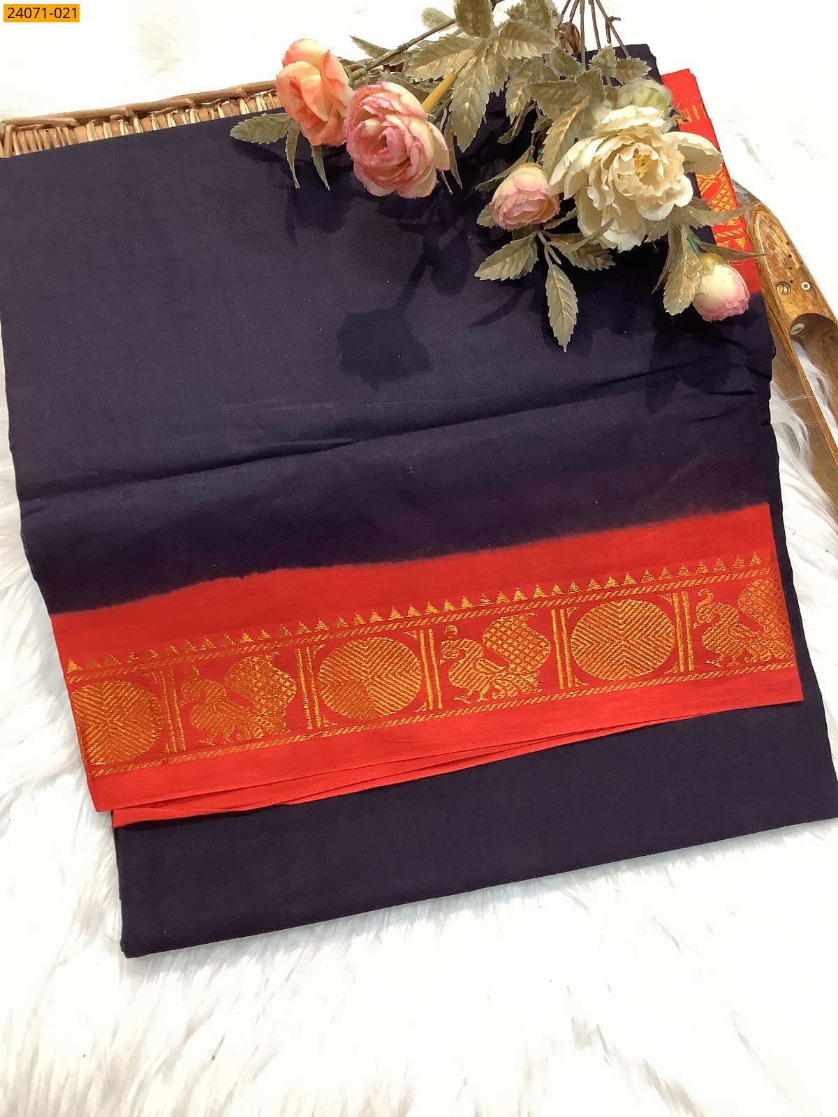 Wine Plain Sungudi Cotton Saree