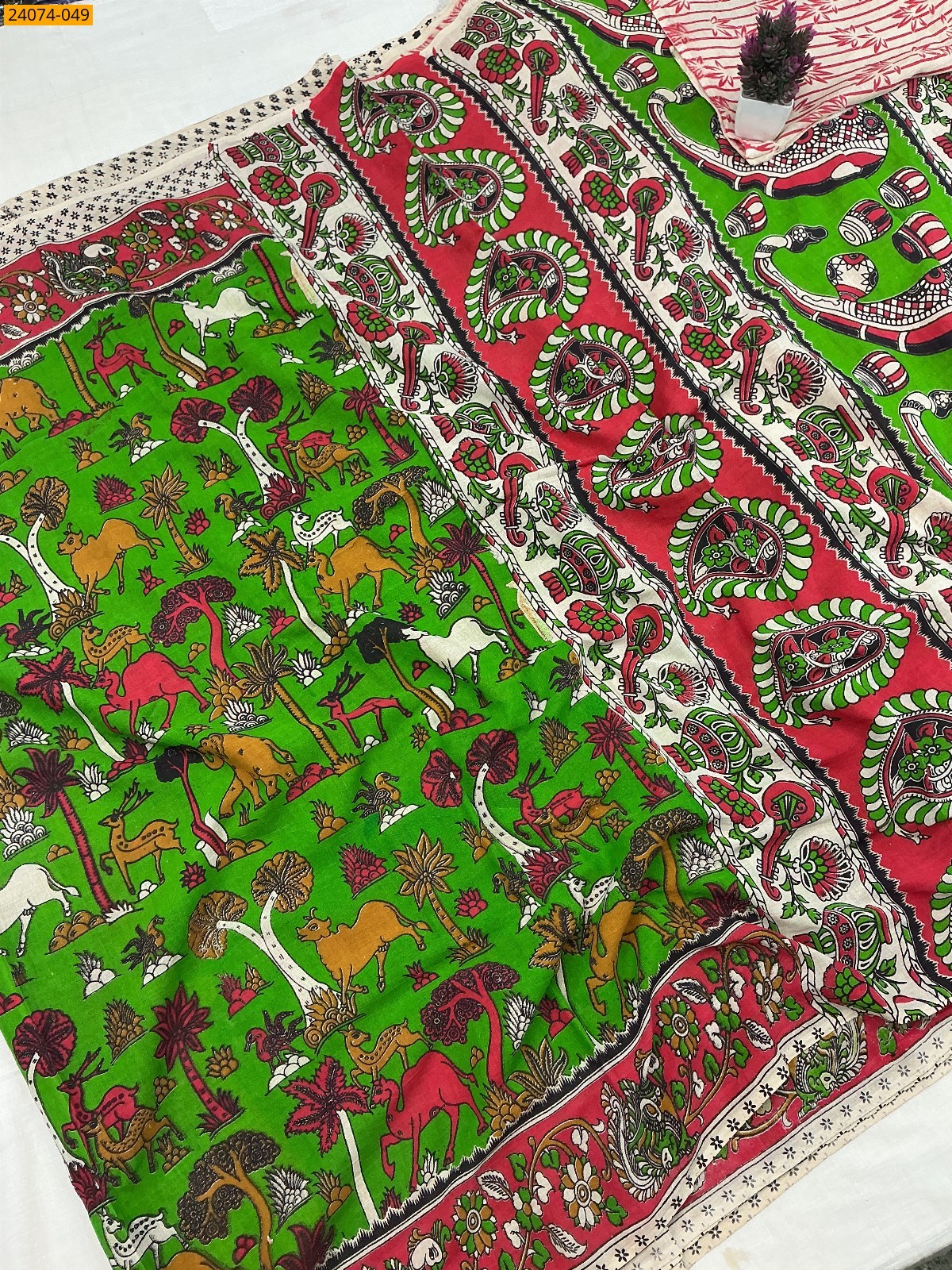 Kalamkari Printed Cotton Saree