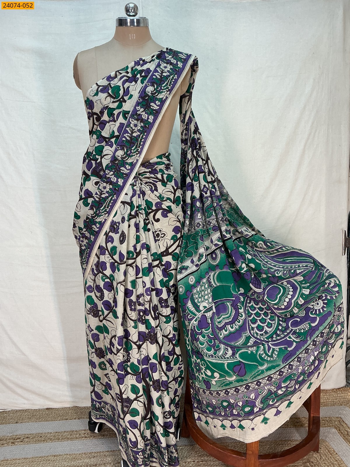 Kalamkari Printed Cotton Saree Kalamkari Printed Cotton Saree