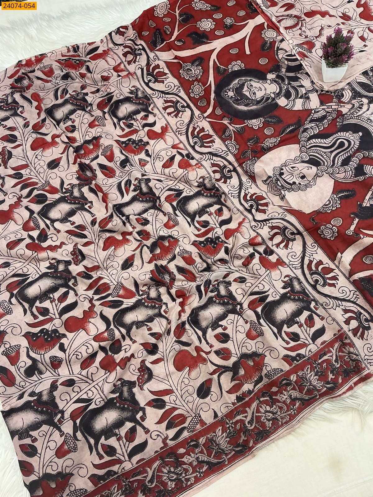 Kalamkari Printed Cotton Saree