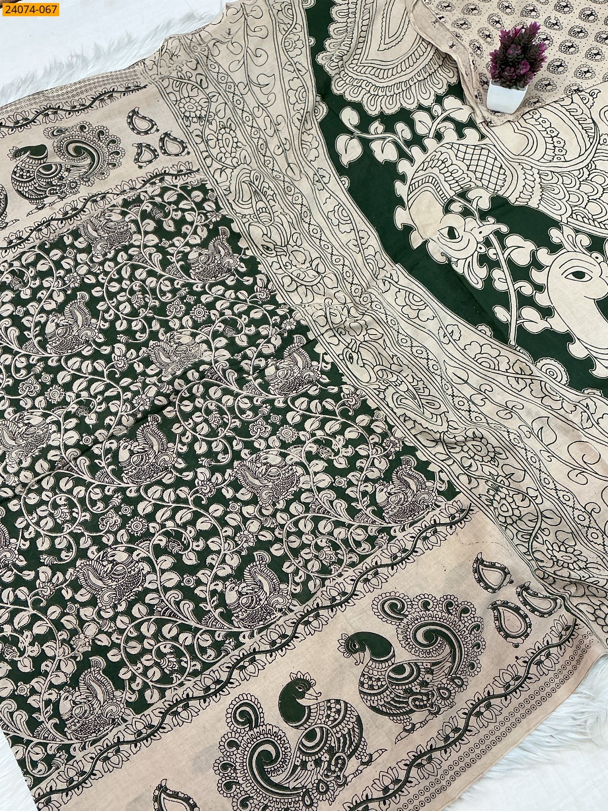 Kalamkari Printed Cotton Saree