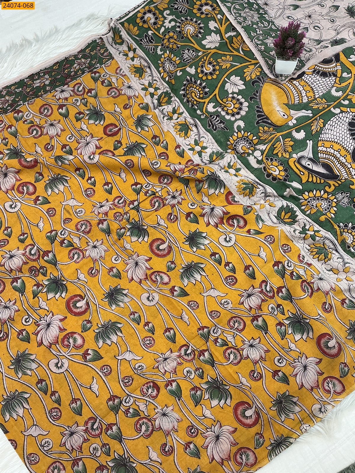 Kalamkari Printed Cotton Saree