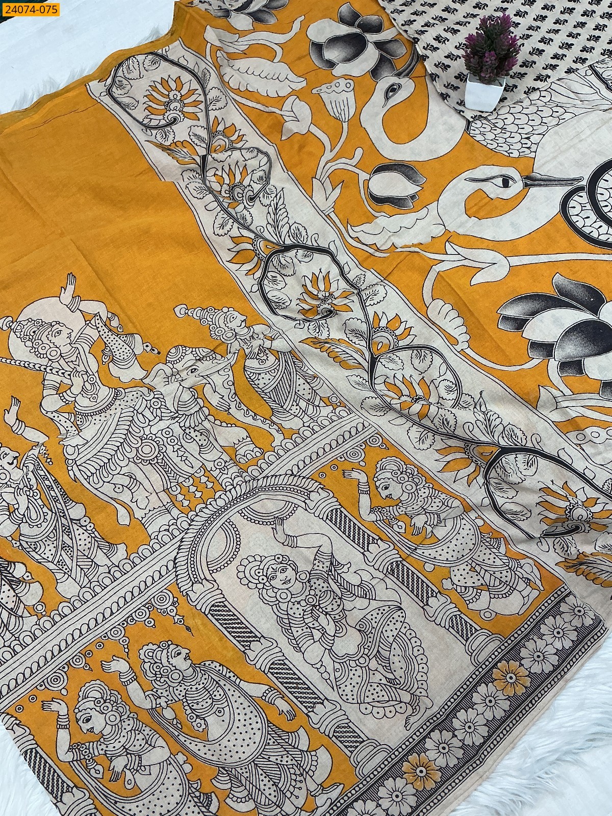 Kalamkari Printed Cotton Saree