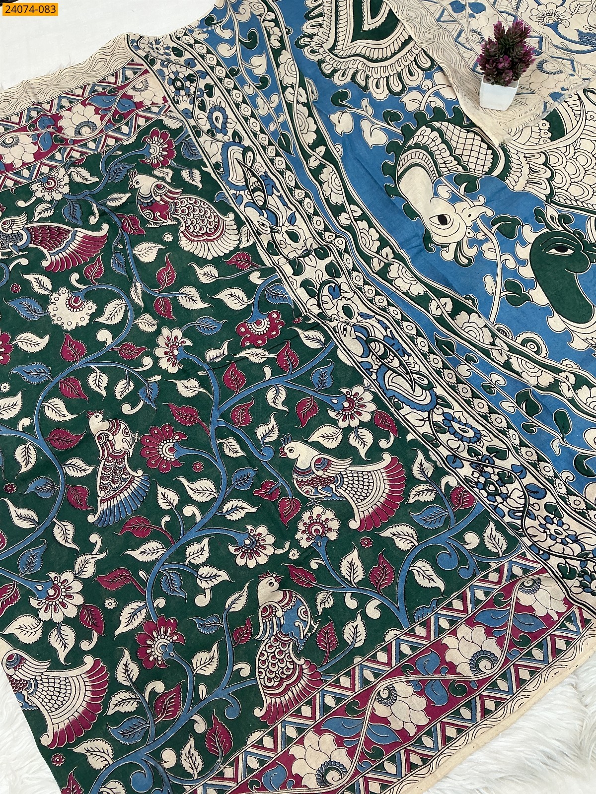 Kalamkari Printed Cotton Saree