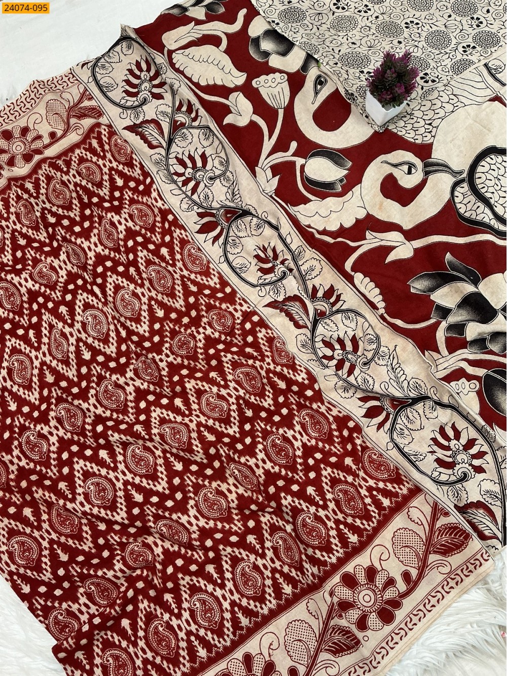 Kalamkari Printed Cotton Saree