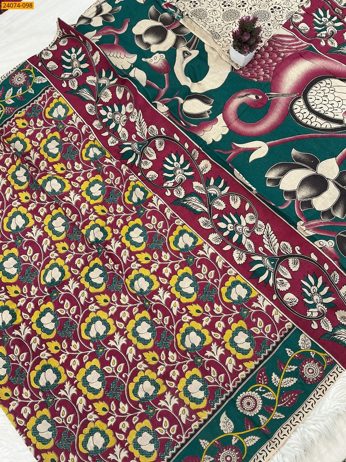 Kalamkari Printed Cotton Saree