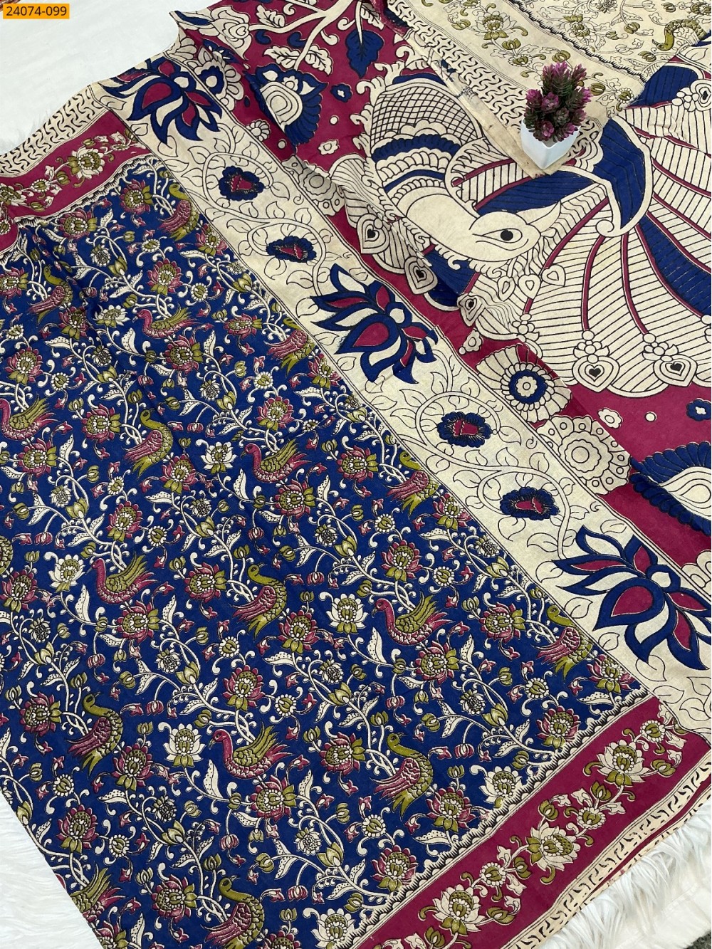 Kalamkari Printed Cotton Saree