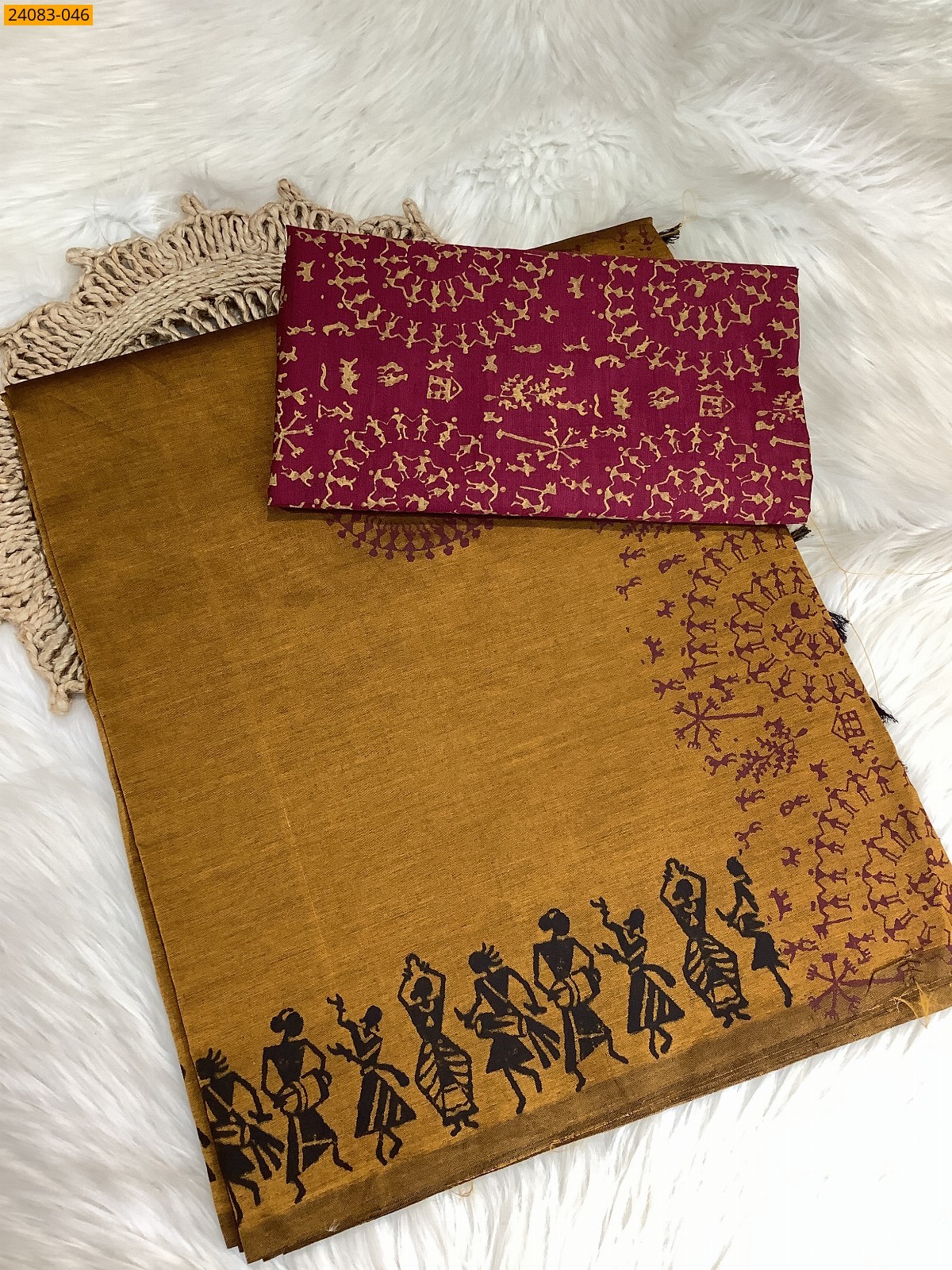 South Mix Cotton Saree - Mustard Yellow South Mix Cotton Saree - Mustard Yellow