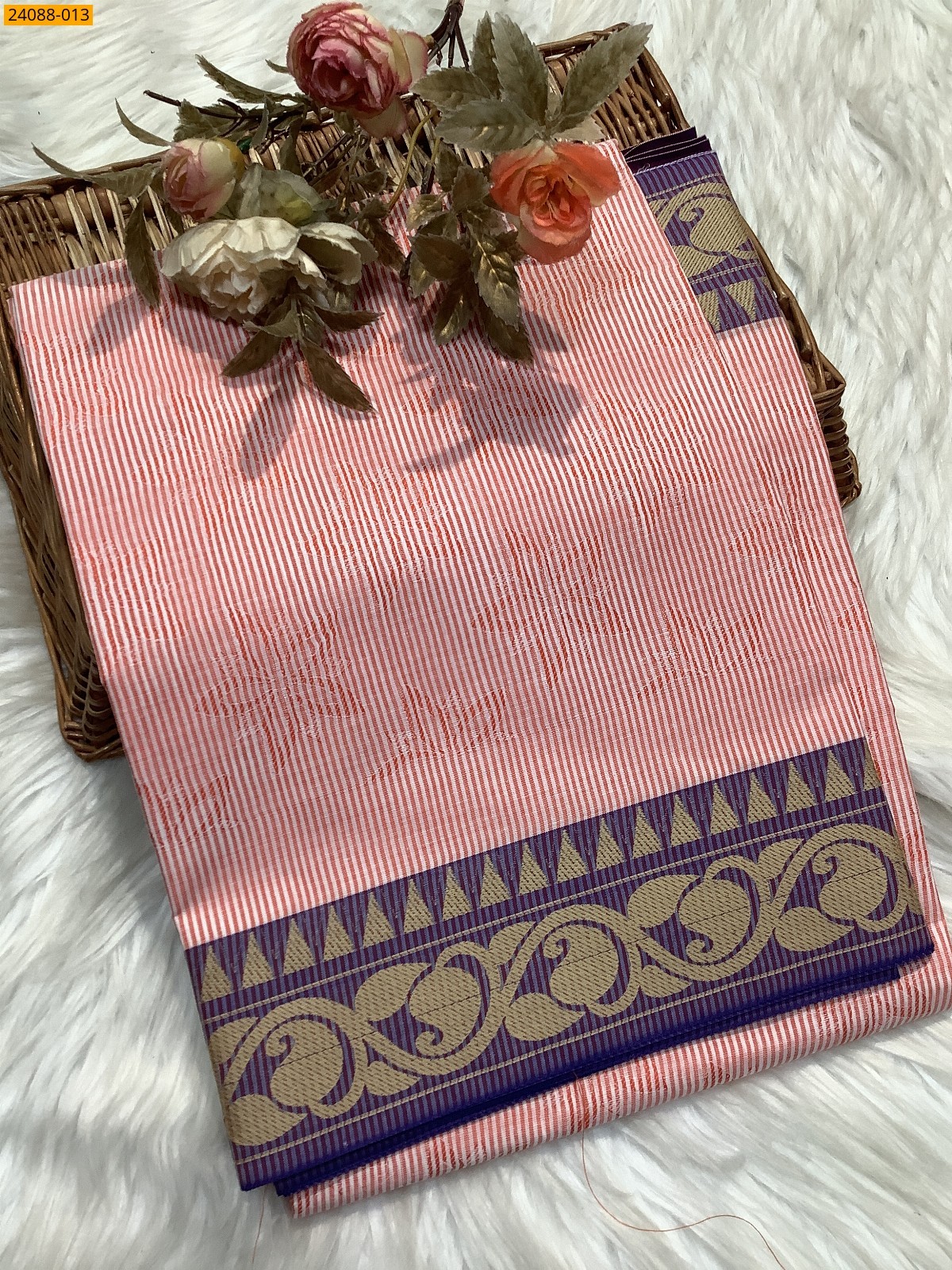 Pink South Blended Emboss Cotton