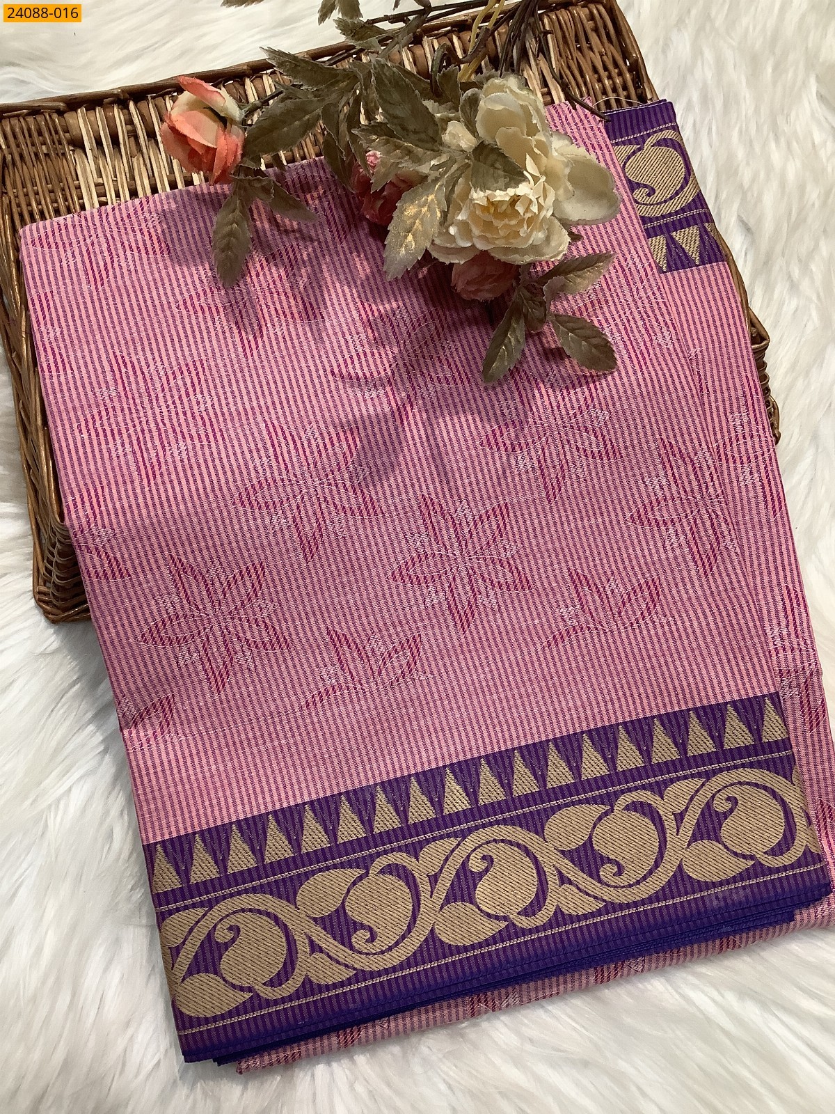 Pink South Blended Emboss Cotton
