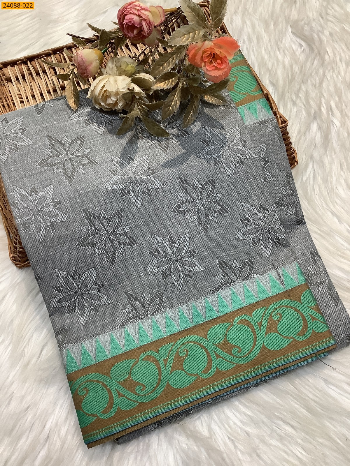 Gray South Blended Emboss Cotton