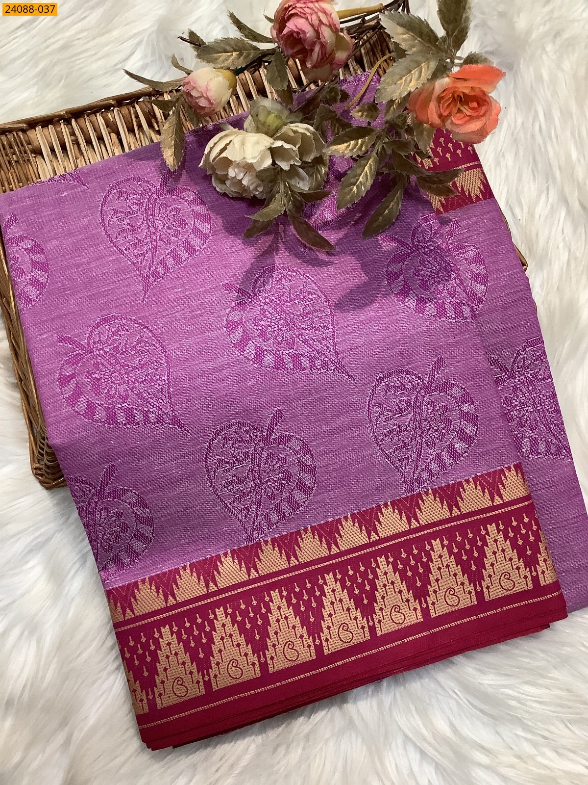 Pink South Blended Emboss Cotton