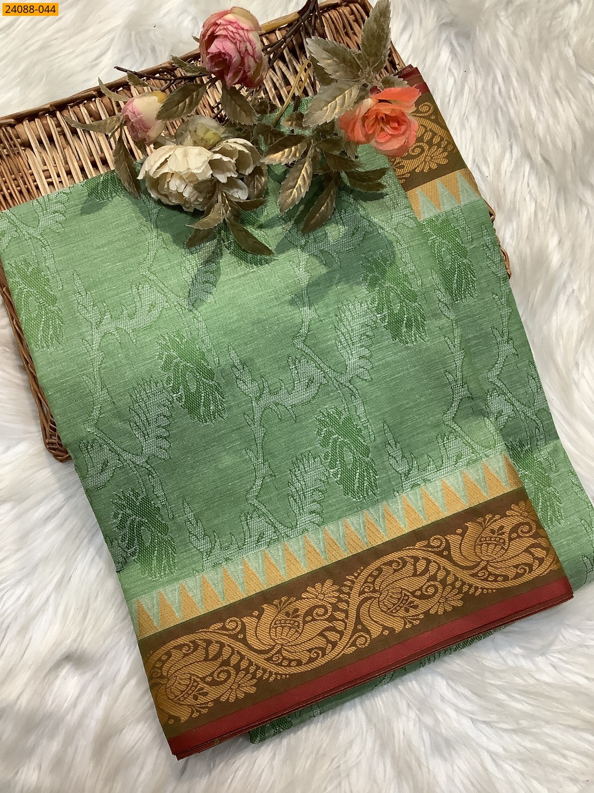 Green South Blended Emboss Cotton