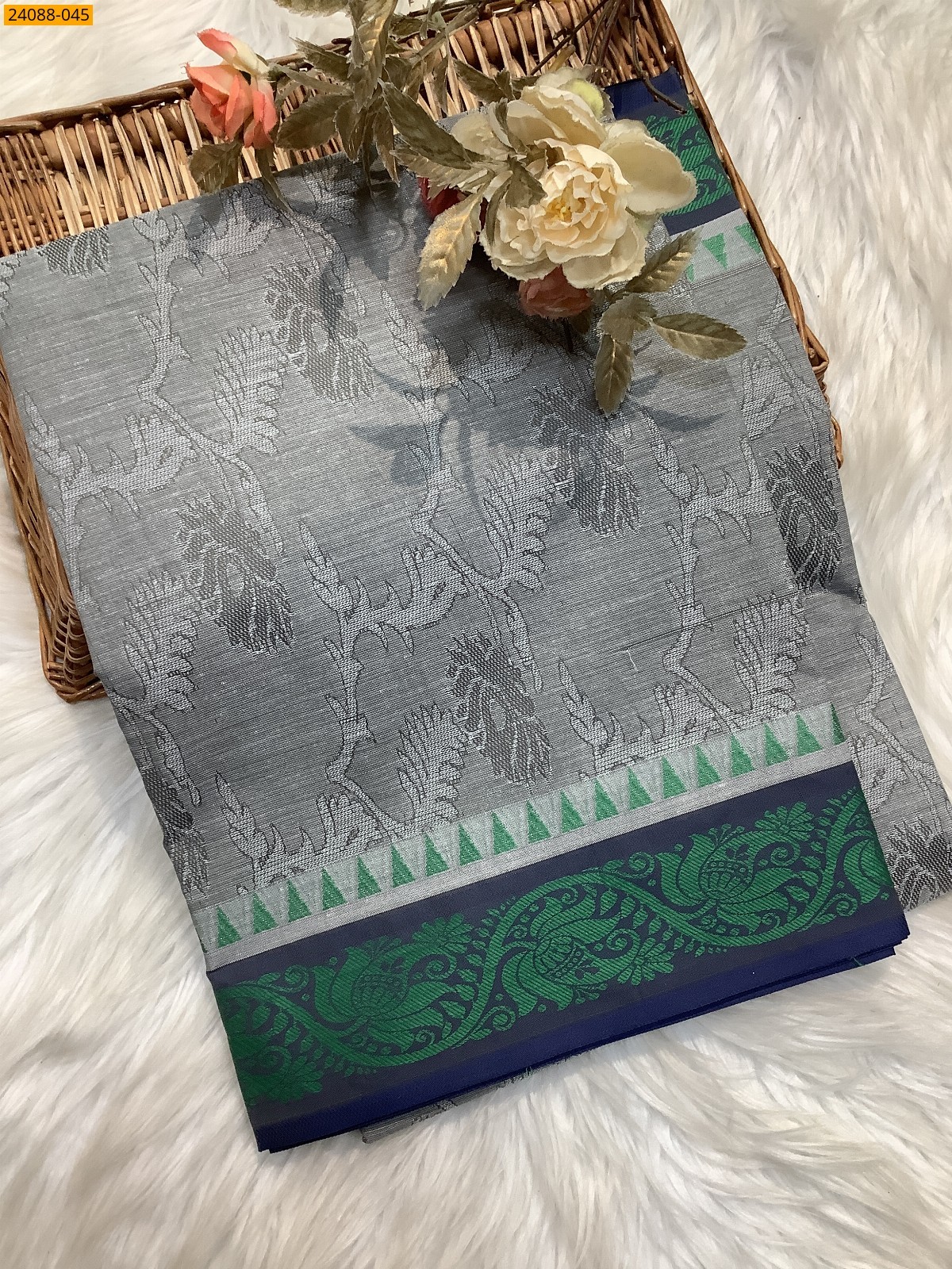 Gray South Blended Emboss Cotton