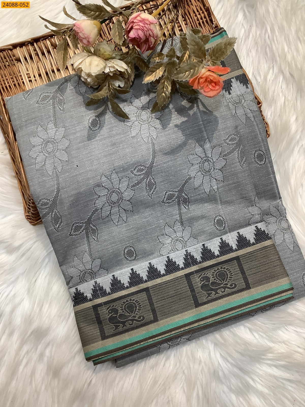 Gray South Blended Emboss Cotton