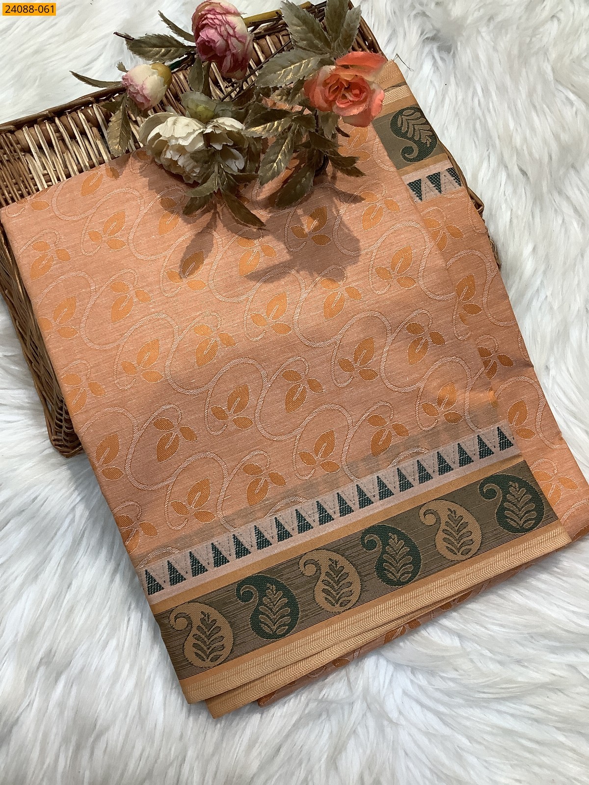 Orange South Blended Emboss Cotton