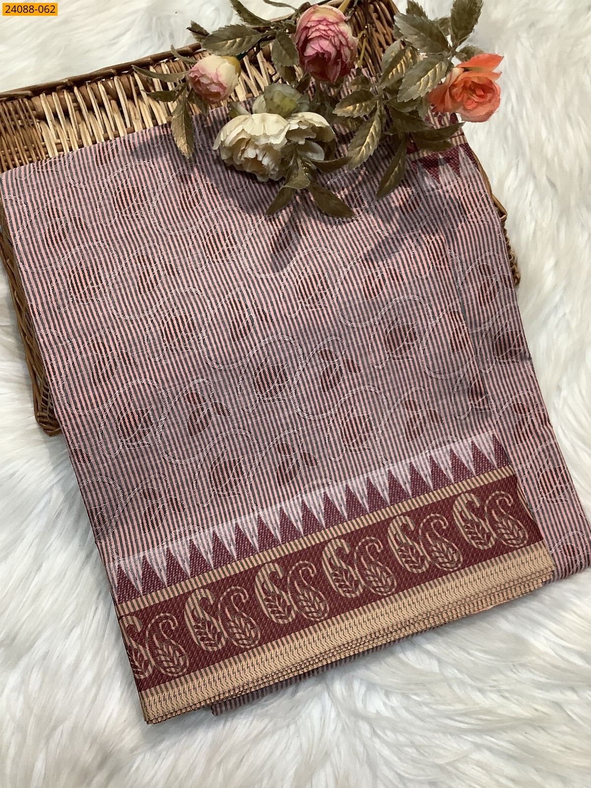 Brown South Blended Emboss Cotton