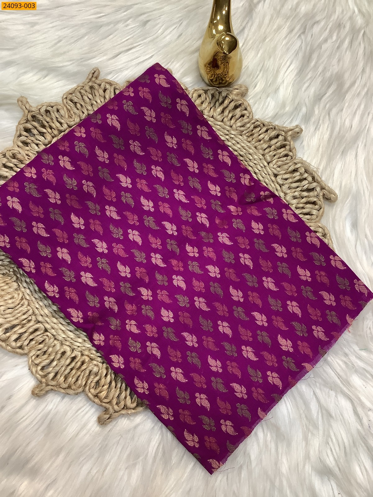 Rose Printed and brocade blouse material