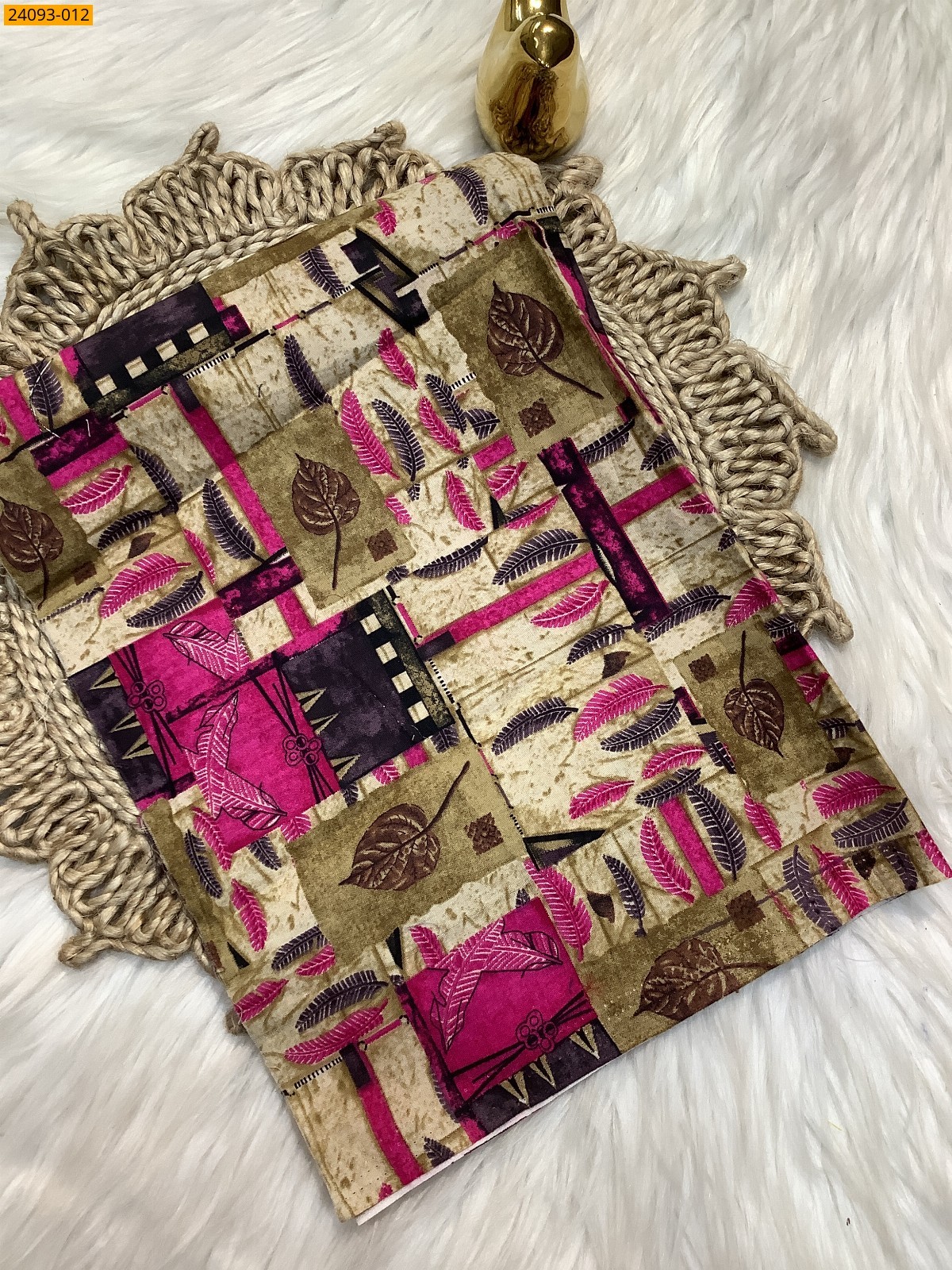 Sandal Printed and brocade blouse material