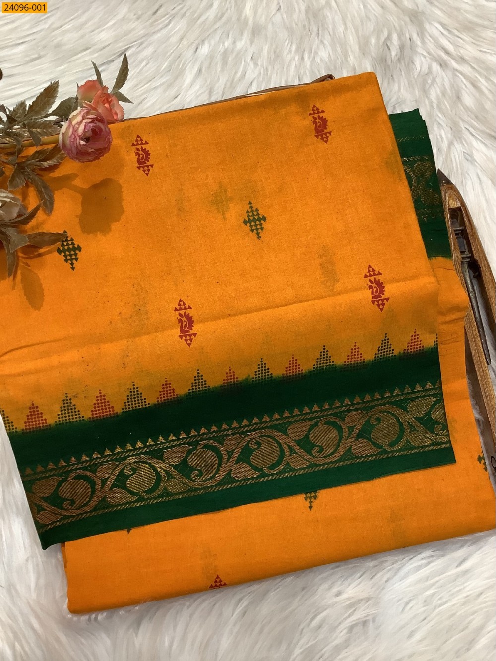 Cotton printed sarees