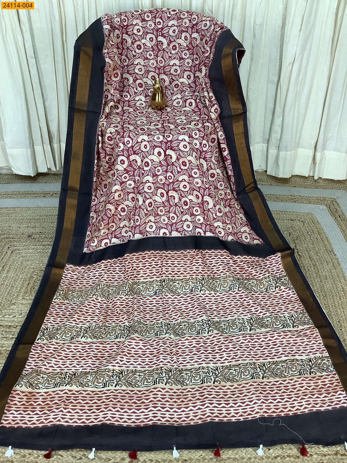 Hand Block Printed Cotton Saree