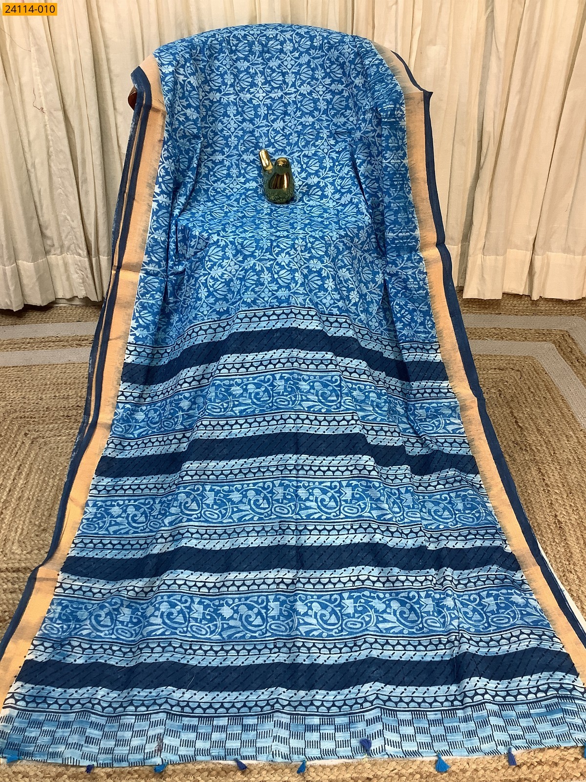 Hand Block Printed Cotton Saree