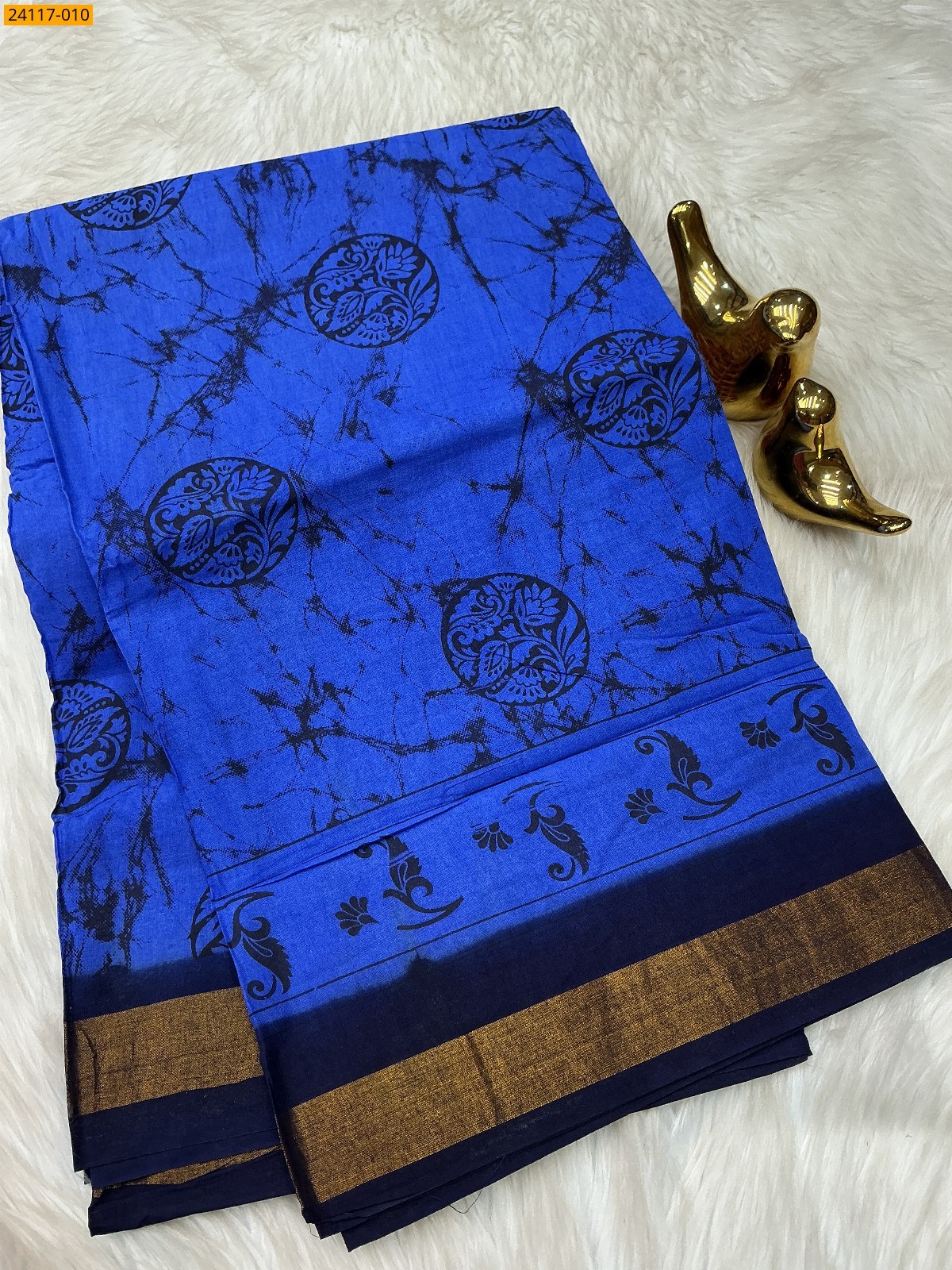 Sungudi Cotton printed saree