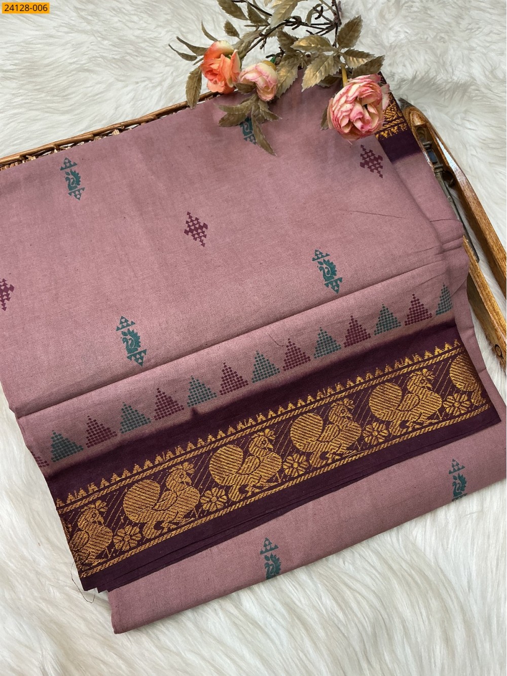 Sungudi Pure Cotton Saree