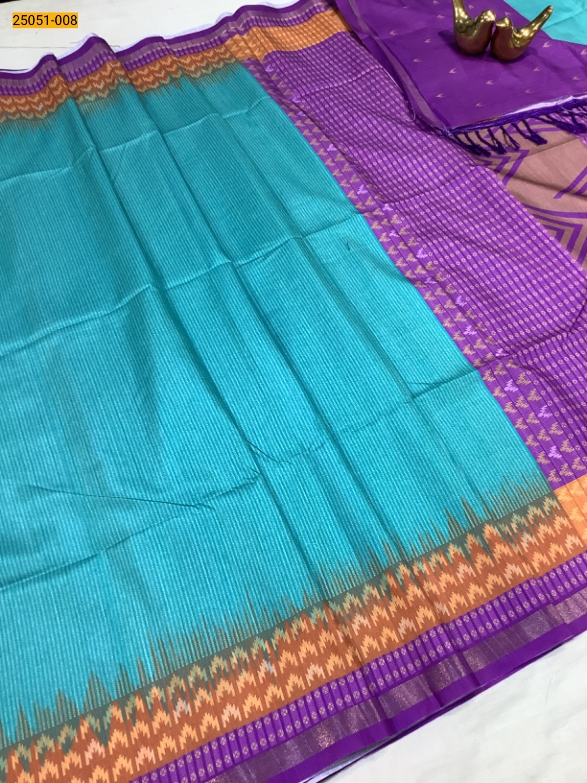 Rama Green Vaira Oosi Fancy Silk Saree