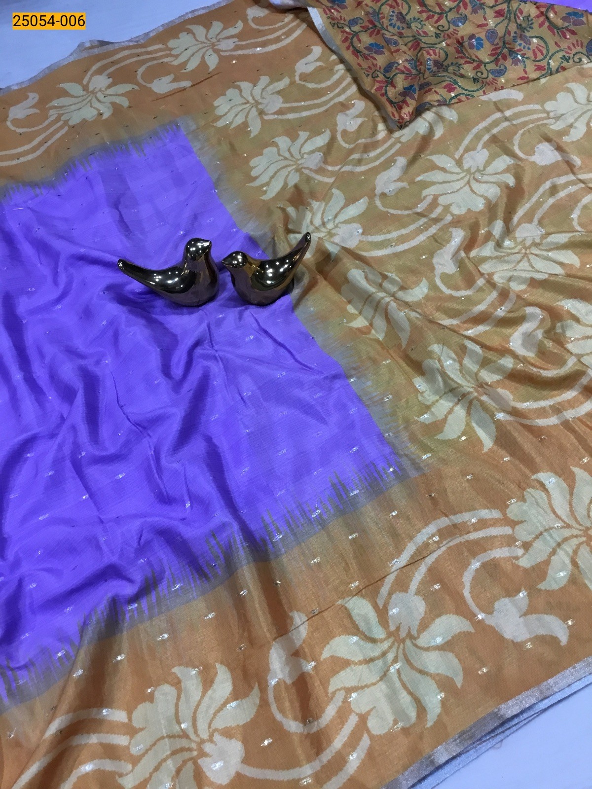 Lavender Mulberry Fancy Silk Saree