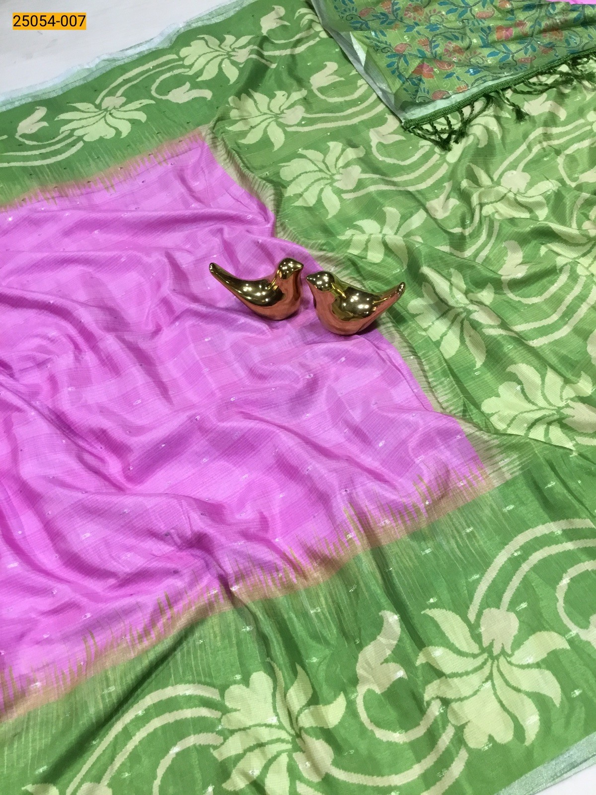 Pink Mulberry Fancy Silk Saree