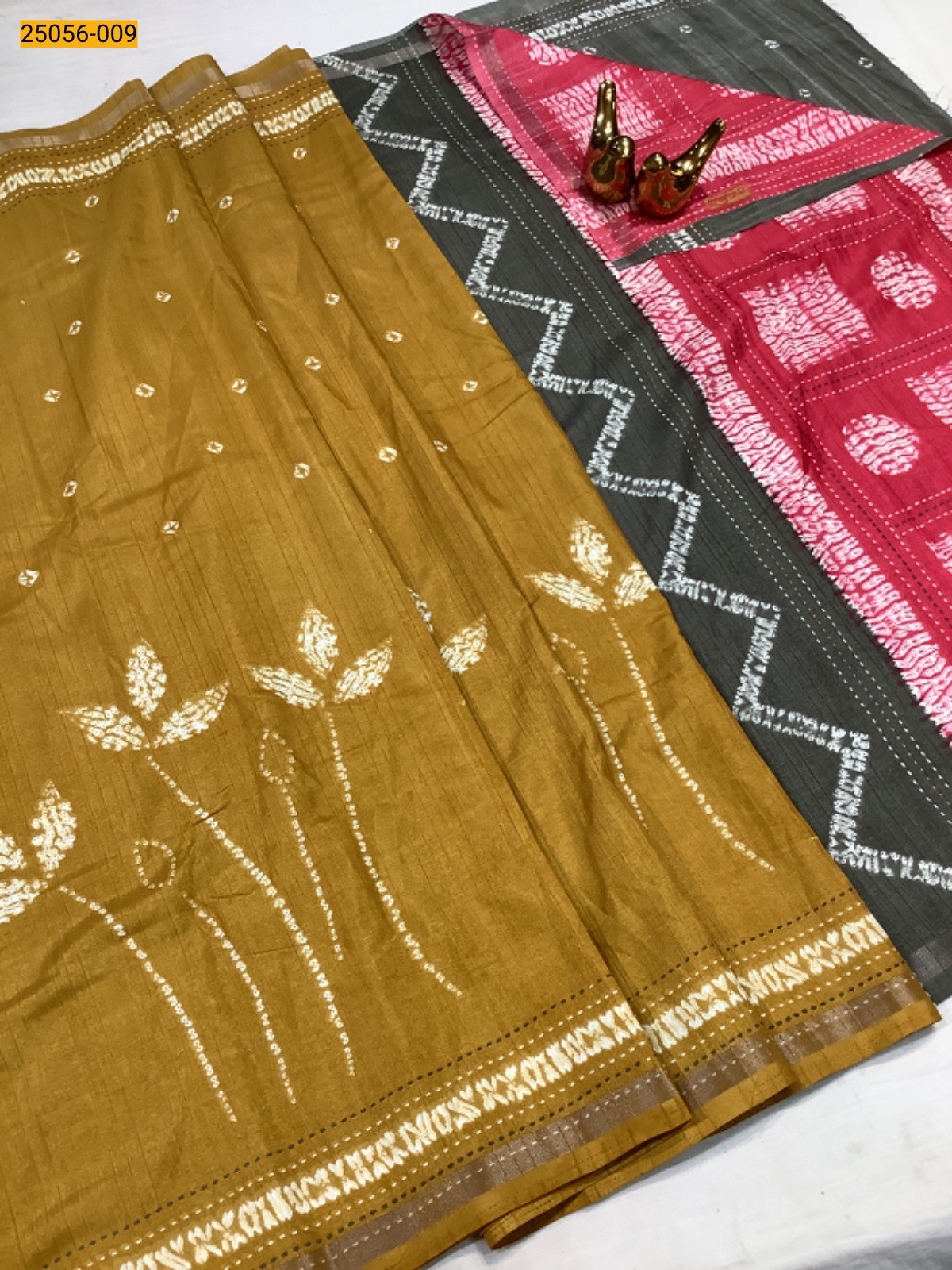 Mustard Yellow Soft Linen Silk Saree