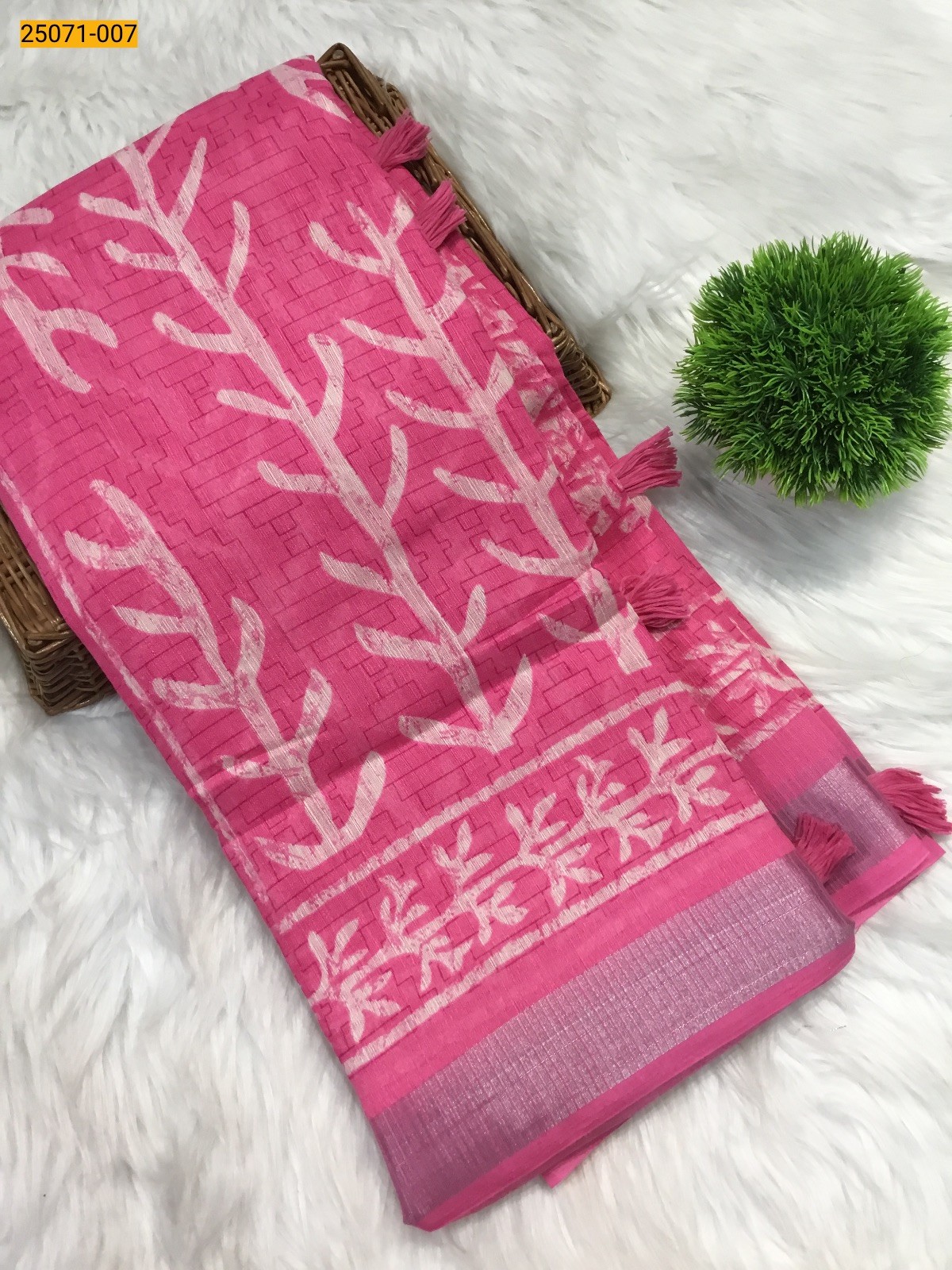 Rose Fancy cotton printed sarees