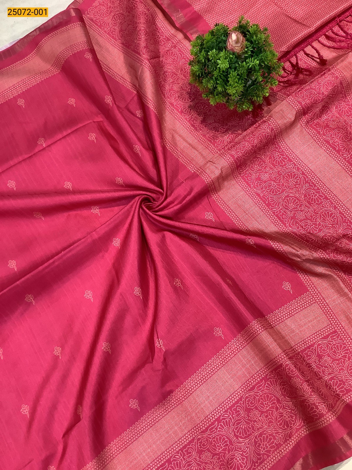 Pink Chanderi fancy silk sarees