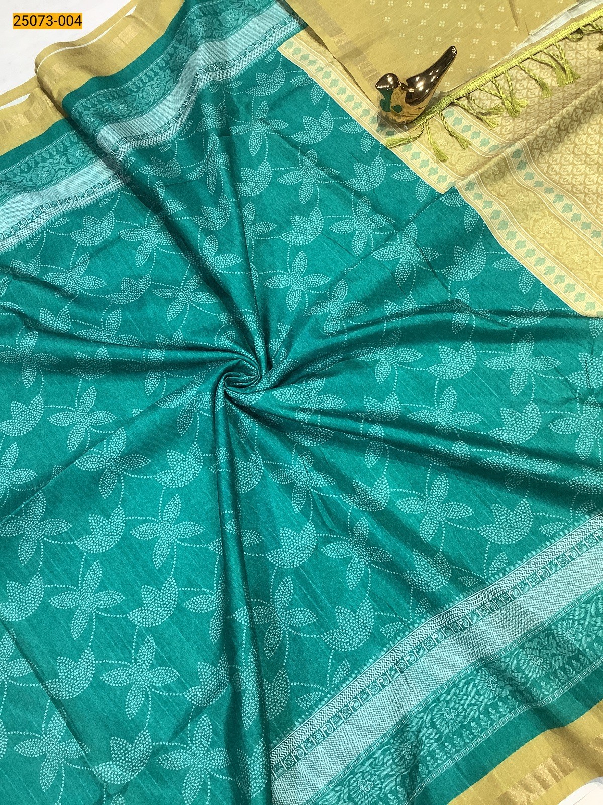 Chanderi fancy silk printed sarees