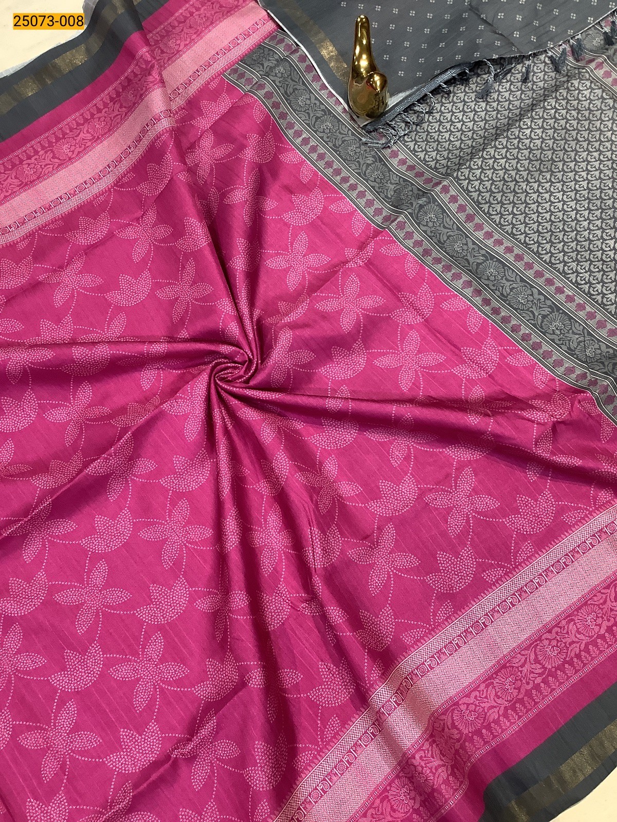 Chanderi fancy silk printed sarees