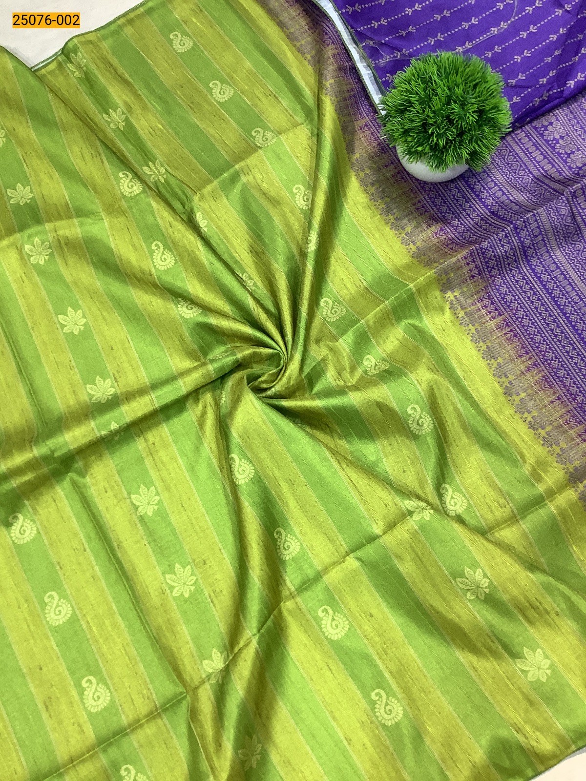 Parrot green  Chanderi fancy silk printed sarees