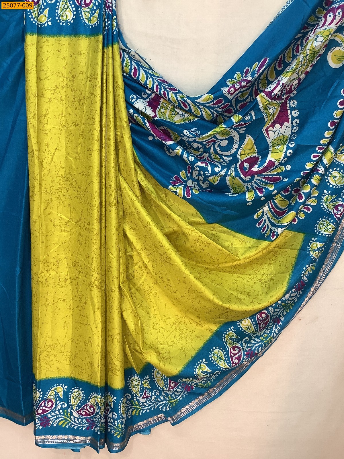 Fancy crepe silk printed sarees