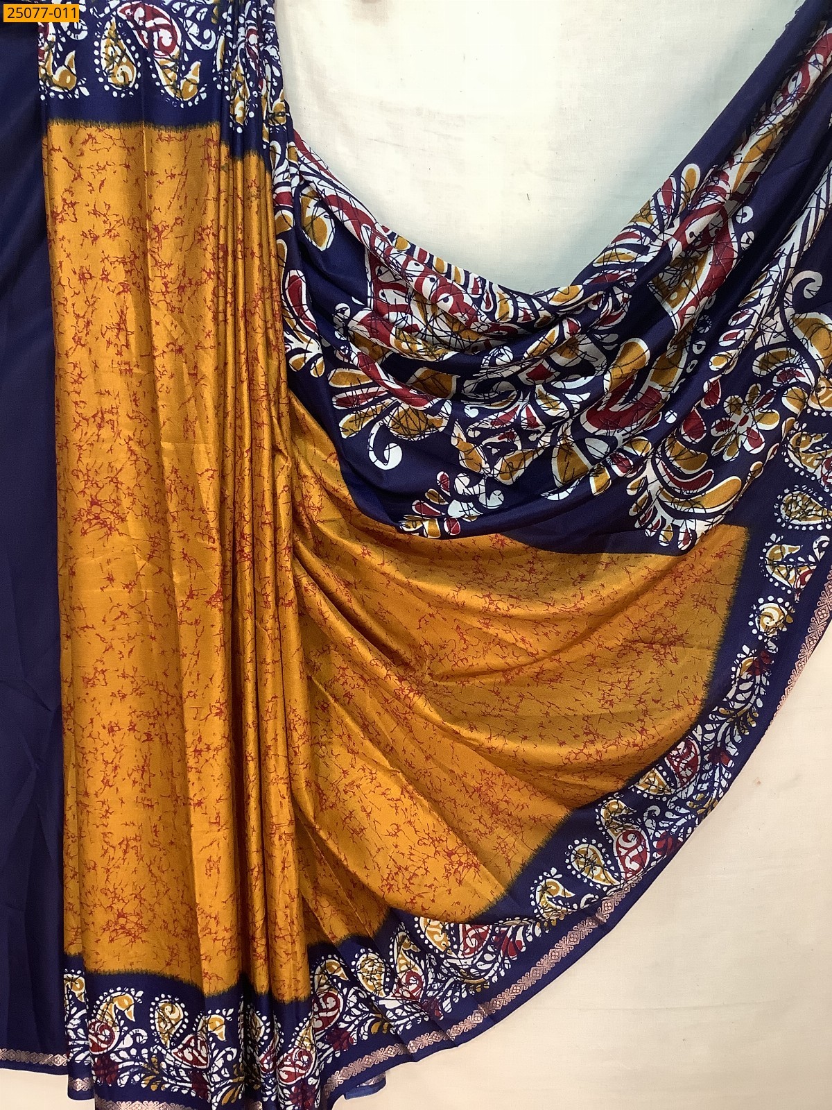 Fancy crepe silk printed sarees