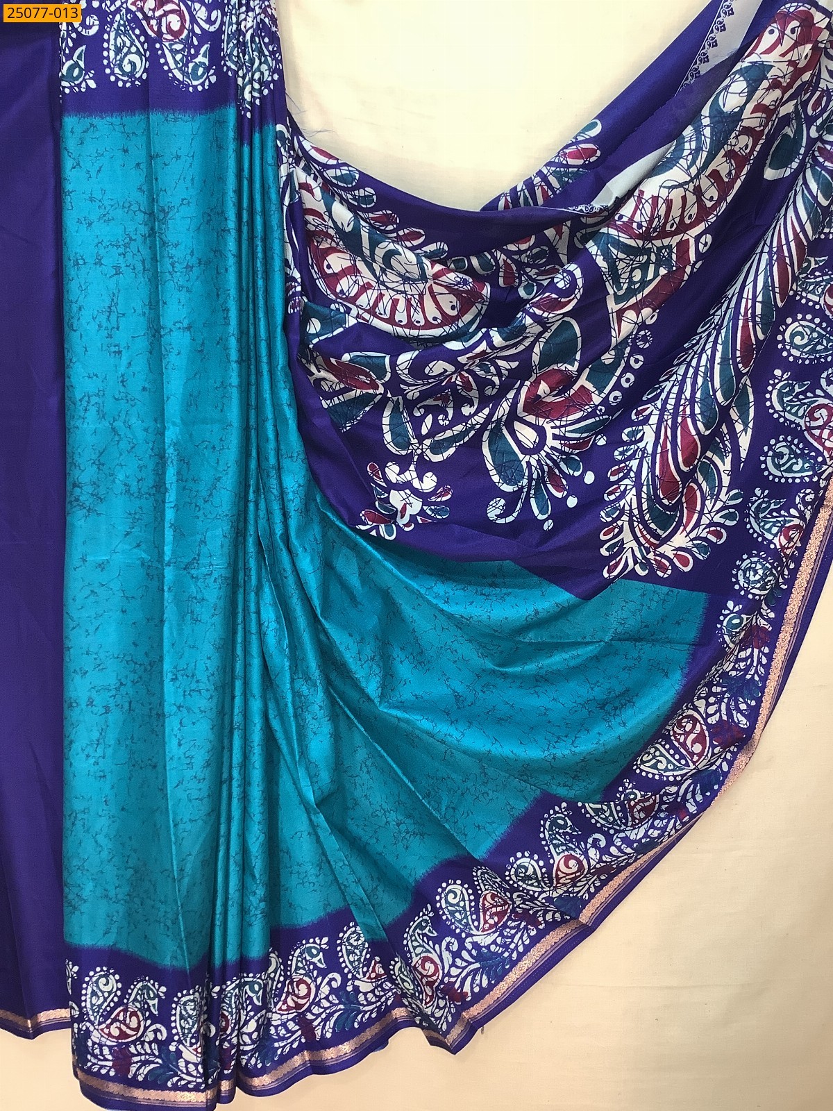Fancy crepe silk printed sarees