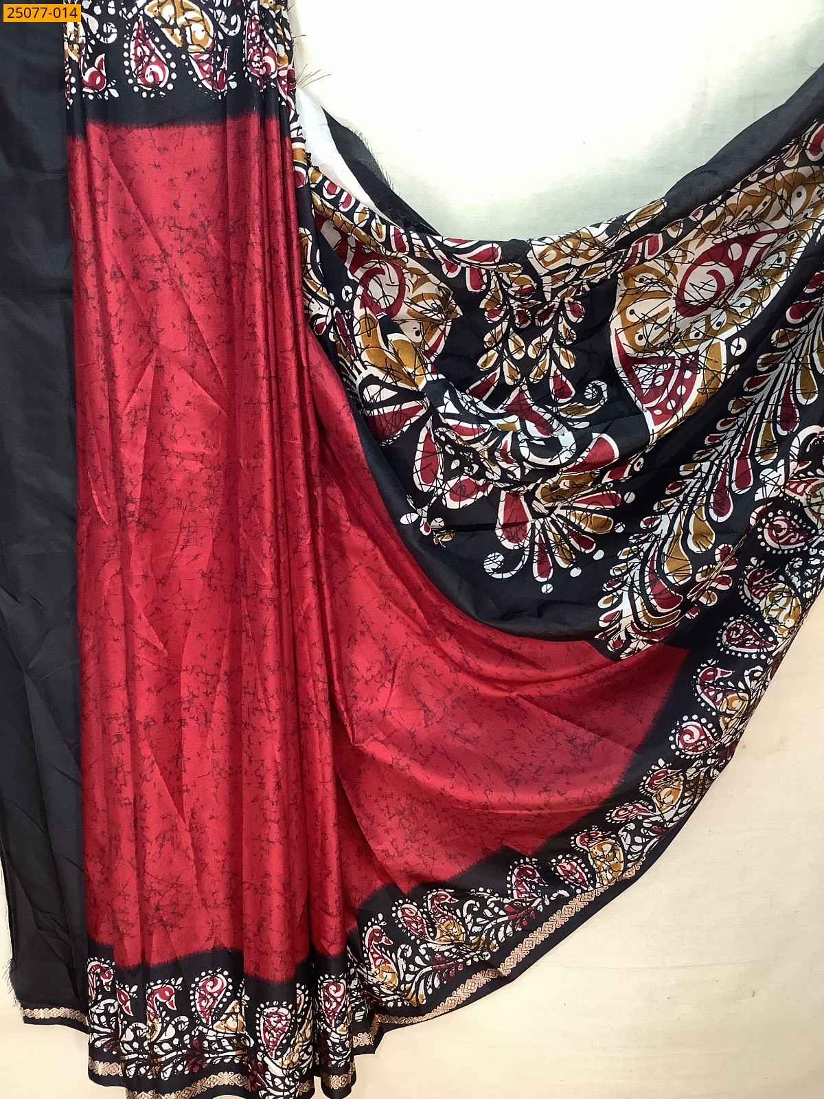 Fancy crepe silk printed sarees