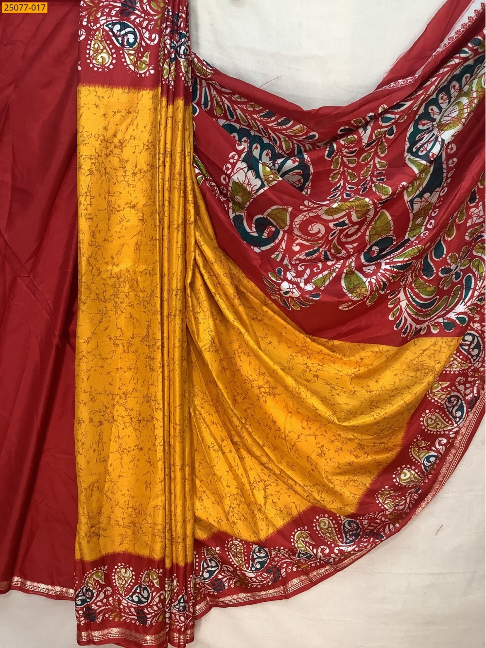 Fancy crepe silk printed sarees
